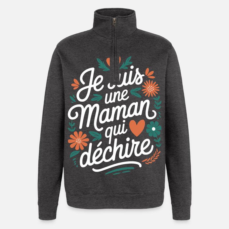 Ich bin eine Killer-Mutter - Quarter-Zip-Sweatshirt - Anthrazit