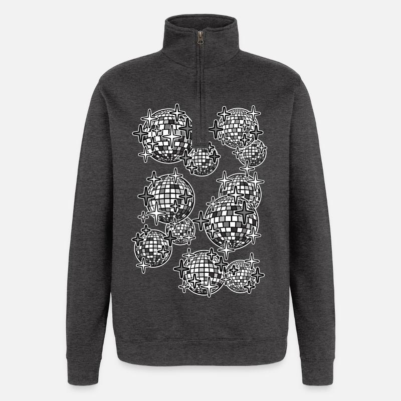 Spiegelkugeln - Quarter-Zip-Sweatshirt - Anthrazit