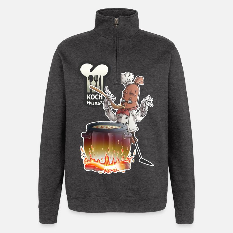 Kochwurst - Quarter-Zip-Sweatshirt - Anthrazit