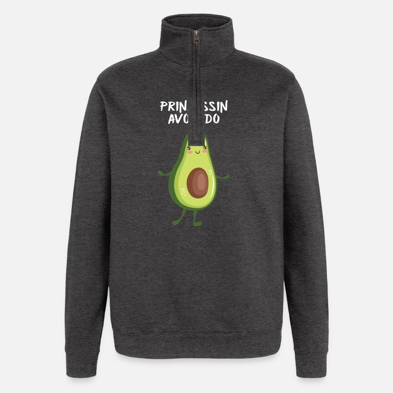 Prinzessin Avocado - Kinder Geschenk - Quarter-Zip-Sweatshirt - Anthrazit