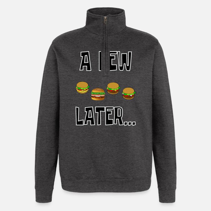 ein paar Hamburger später - Quarter-Zip-Sweatshirt - Anthrazit