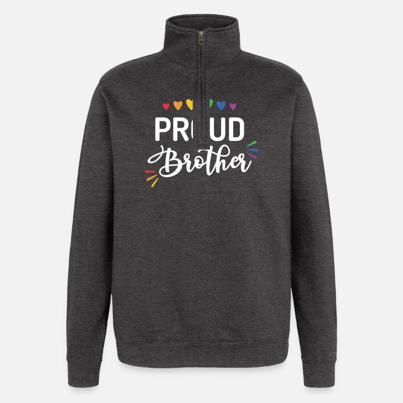 Stolzer Bruder - Quarter-Zip-Sweatshirt - Anthrazit