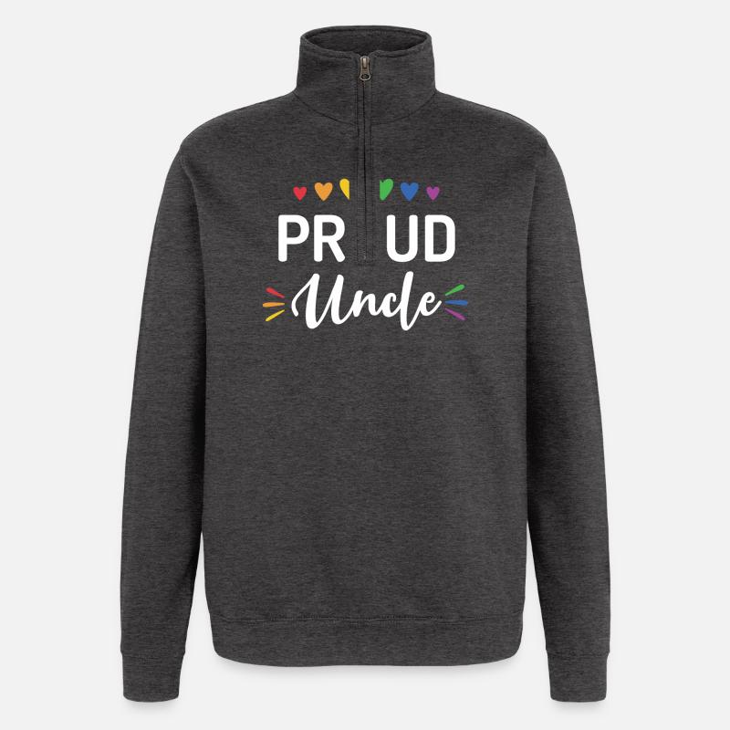 Stolzer Onkel - Quarter-Zip-Sweatshirt - Anthrazit