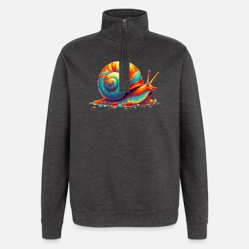 Schnecke - Quarter-Zip-Sweatshirt - Anthrazit