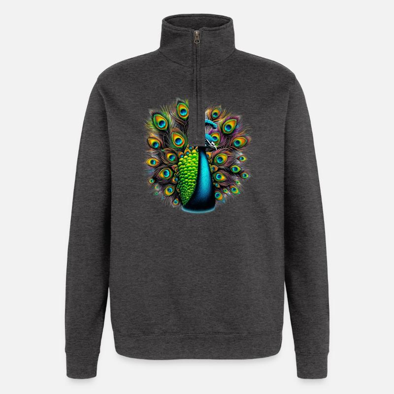 Pfau - Quarter-Zip-Sweatshirt - Anthrazit