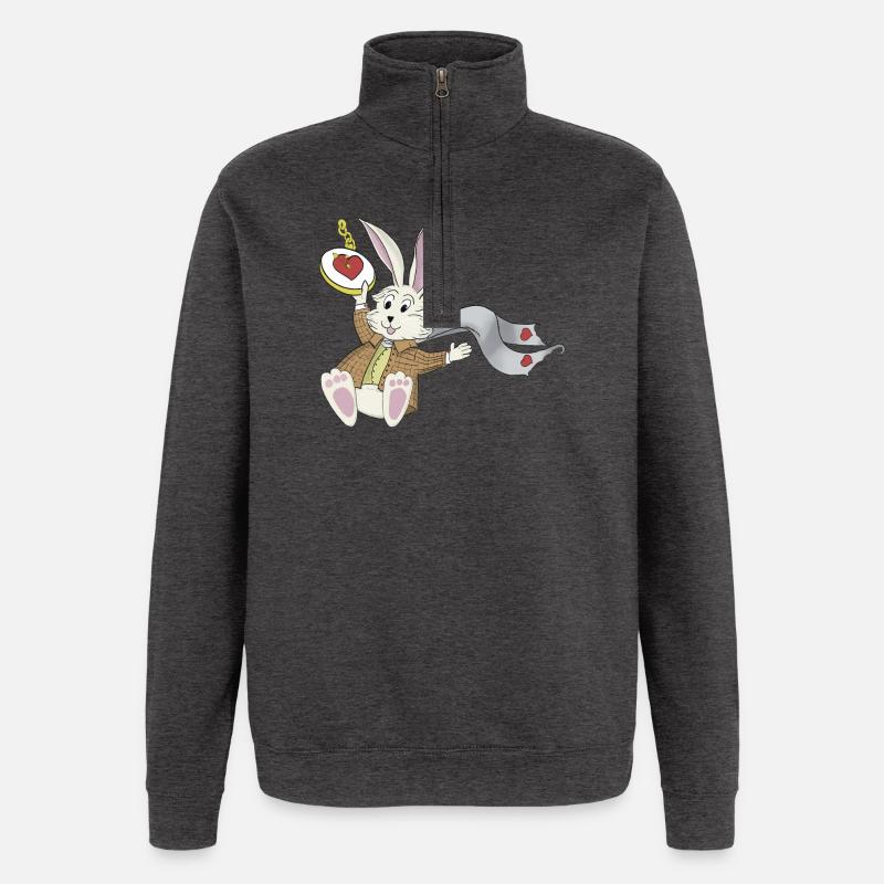 White Rabbit - Quarter-Zip Sweatshirt - charcoal grey