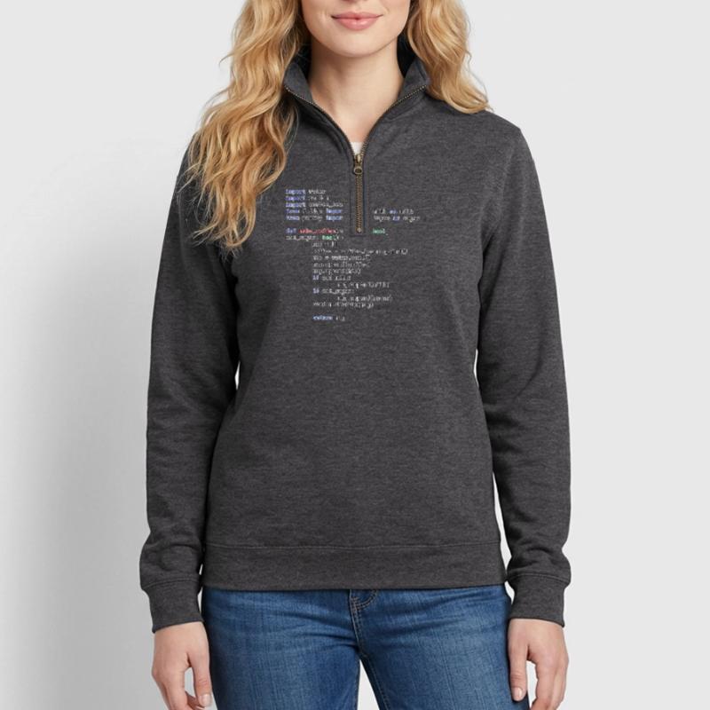 Python Make Coffee Function Quarter-Zip Sweatshirt