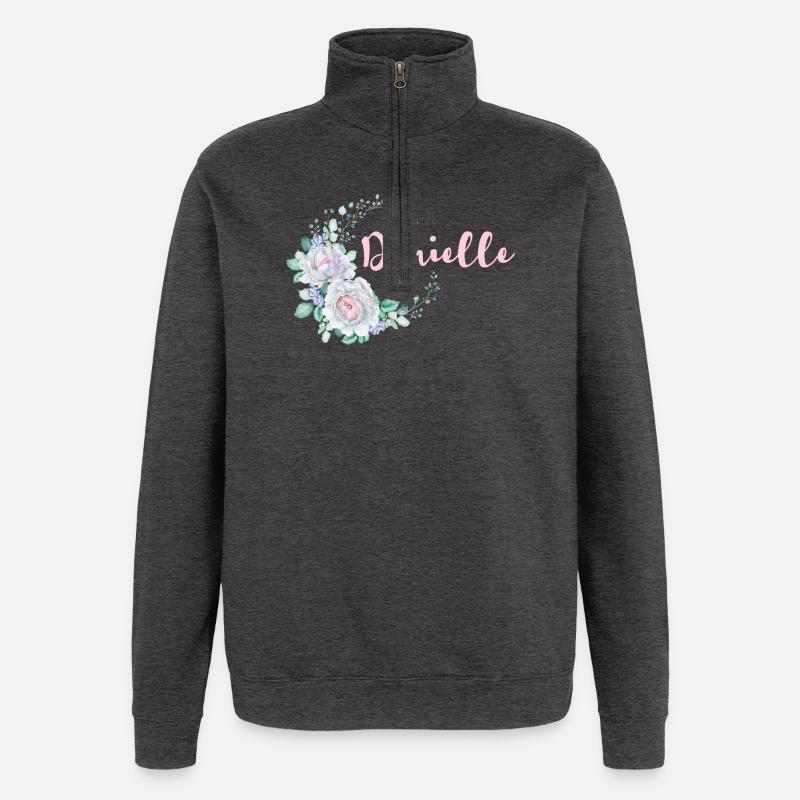 For Danielle - Quarter-Zip Sweatshirt - charcoal grey