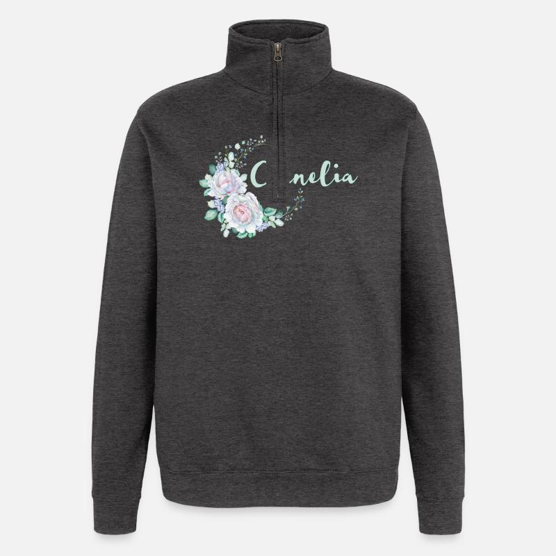 Für Cornelia - Quarter-Zip-Sweatshirt - Anthrazit