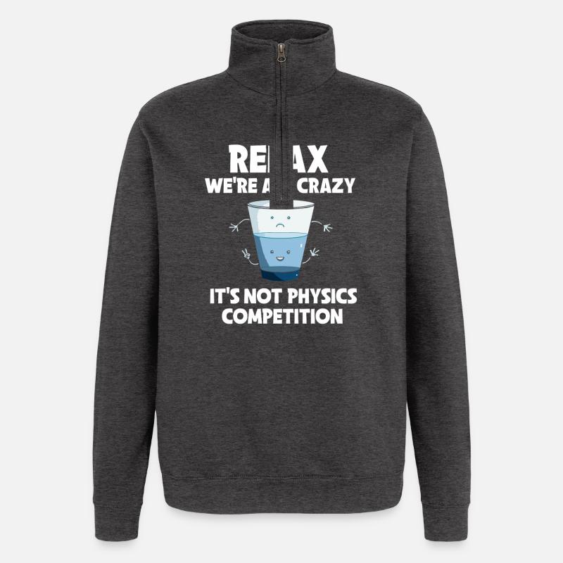 Physik Phyiker Physikstudent Physiklehrer - Quarter-Zip-Sweatshirt - Anthrazit