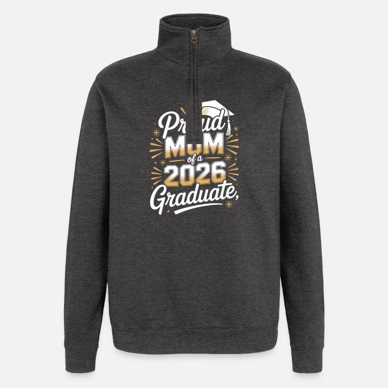 Stolze Mutter eines Absolventen von 2026 - Quarter-Zip-Sweatshirt - Anthrazit
