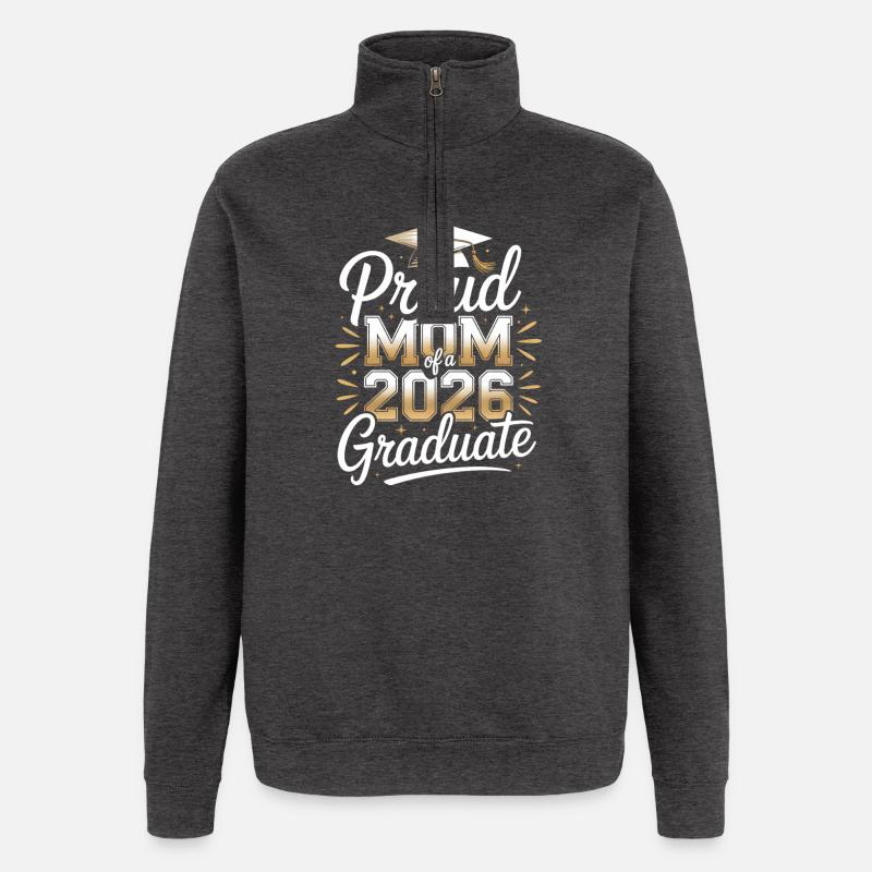 Stolze Mutter des Absolventen 2026 - Quarter-Zip-Sweatshirt - Anthrazit