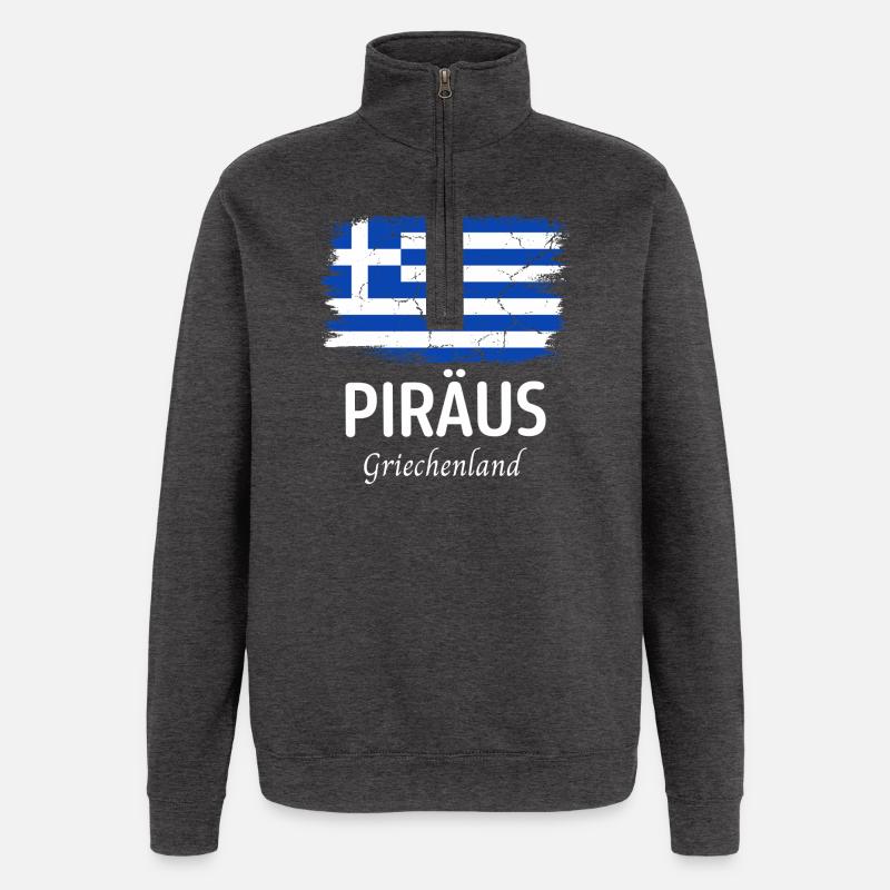 Piräus - Quarter-Zip-Sweatshirt - Anthrazit
