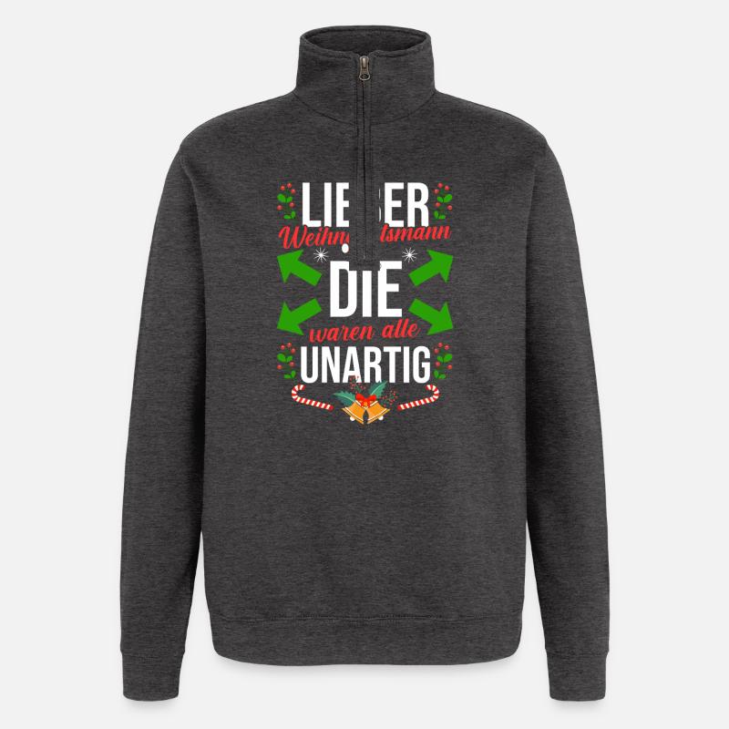 Bogenschütze Bogensport Bogenschießen - Quarter-Zip-Sweatshirt - Anthrazit