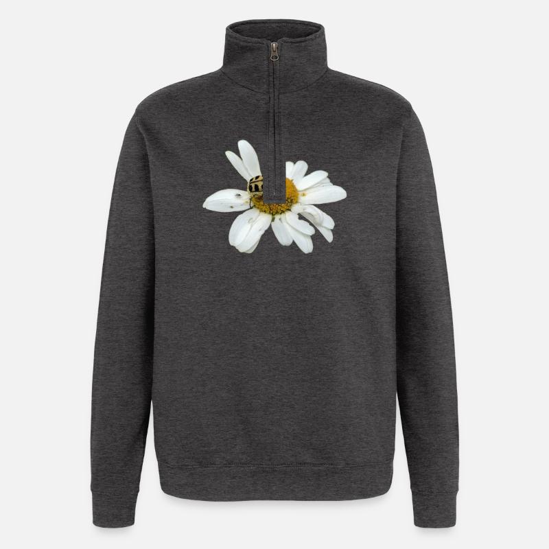 Pinselkäfer - Quarter-Zip-Sweatshirt - Anthrazit