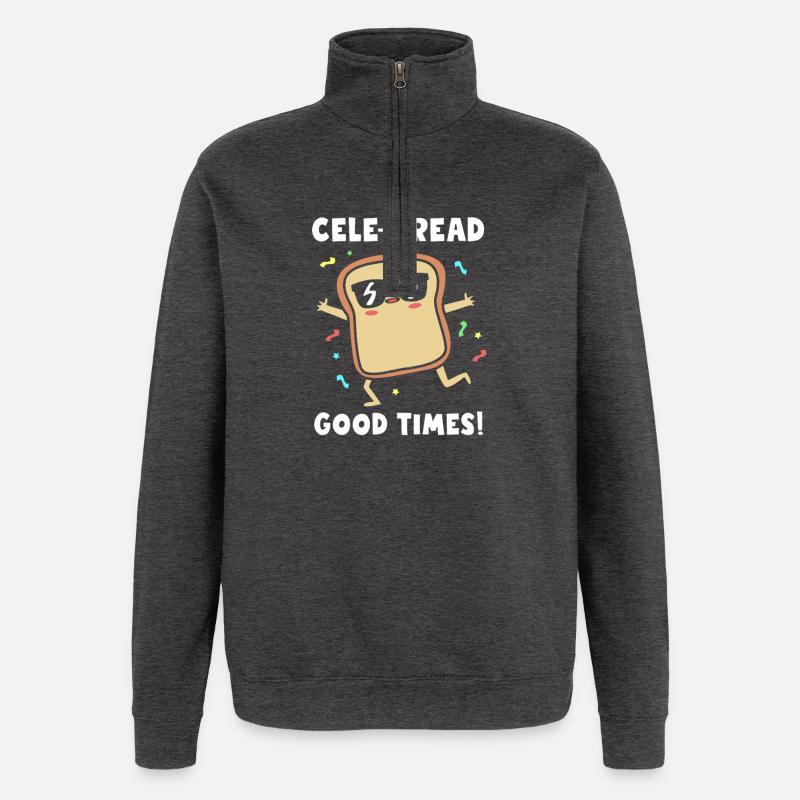 Baker Baker Baking - Sweat à zip 1/4 - charbon