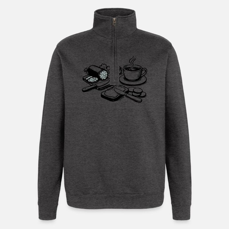 Mahlzeit - Quarter-Zip-Sweatshirt - Anthrazit