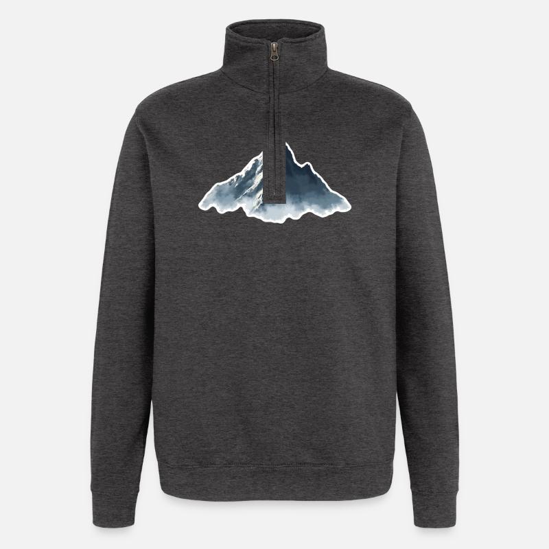 Berg - Quarter-Zip-Sweatshirt - Anthrazit