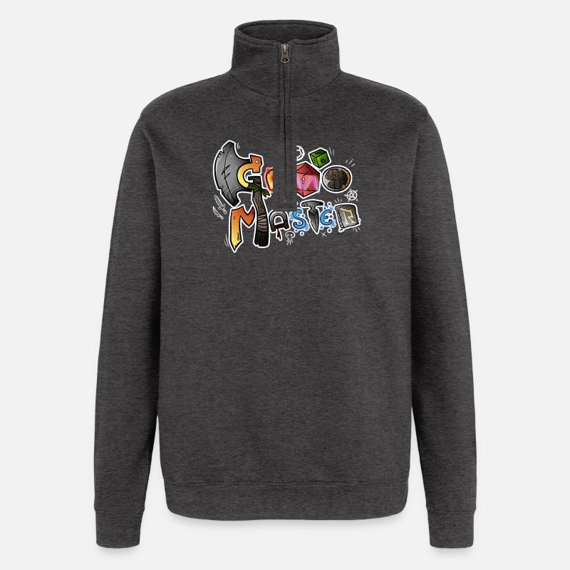 Game Master - Quarter-Zip-Sweatshirt - Anthrazit