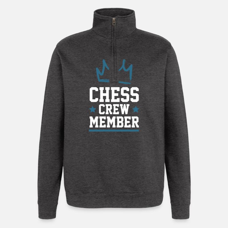 Chess Crew - Quarter-Zip Sweatshirt - charcoal grey
