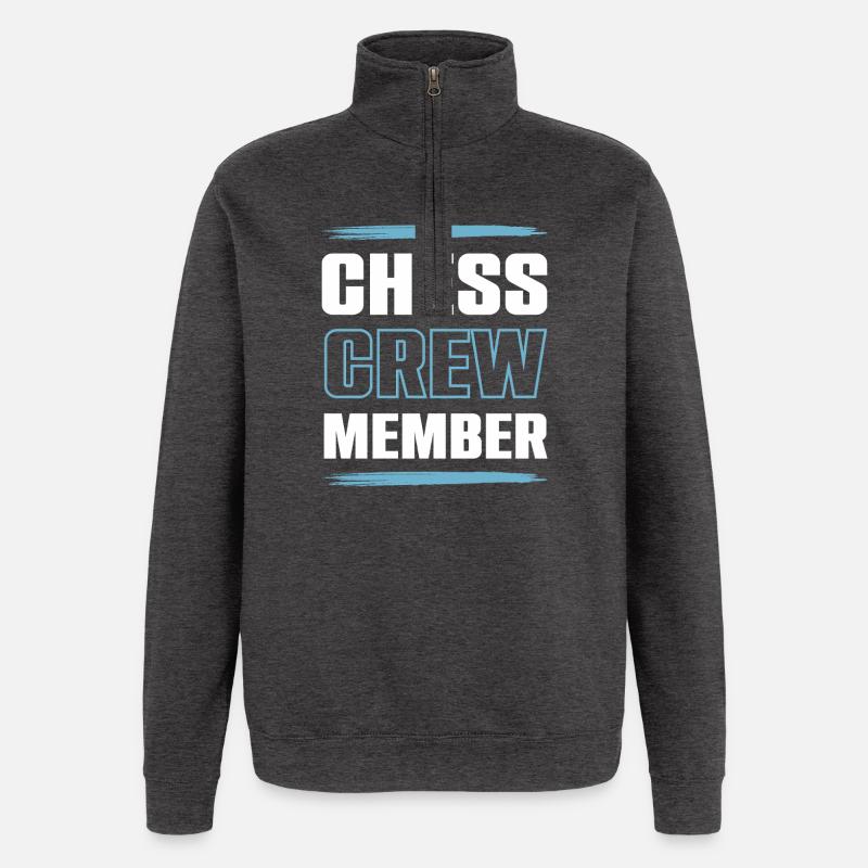 Chess Crew - Quarter-Zip Sweatshirt - charcoal grey