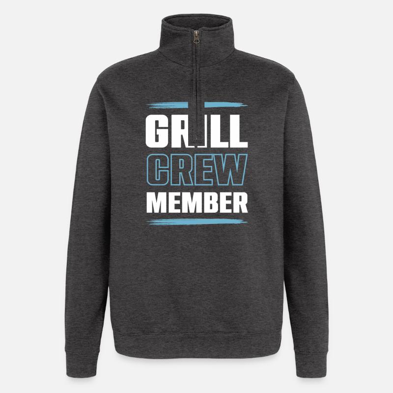 Grill Crew - Quarter-Zip-Sweatshirt - Anthrazit
