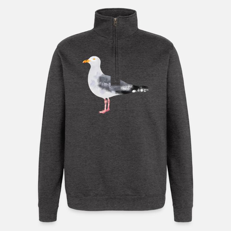 Silbermöve - Quarter-Zip-Sweatshirt - Anthrazit