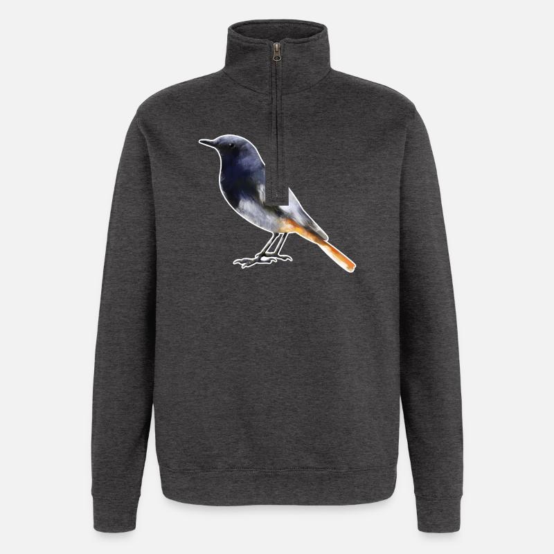 Redstart.1 - Sweat à zip 1/4 - charbon