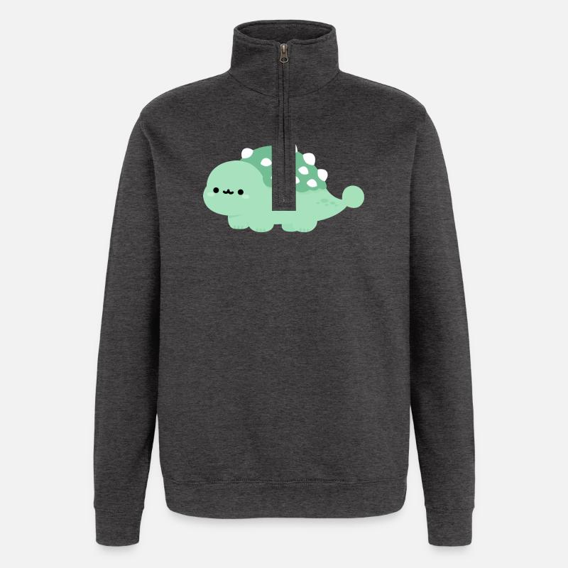 Ankylosaurus Annie - Sweat à zip 1/4 - charbon