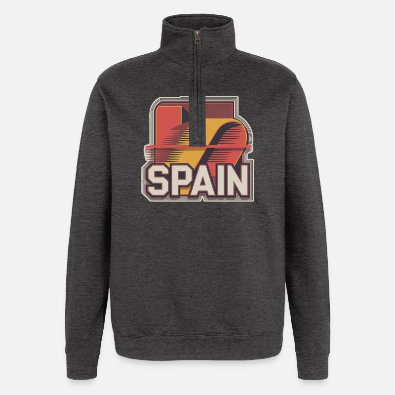 Spain - Quarter-Zip-Sweatshirt - Anthrazit
