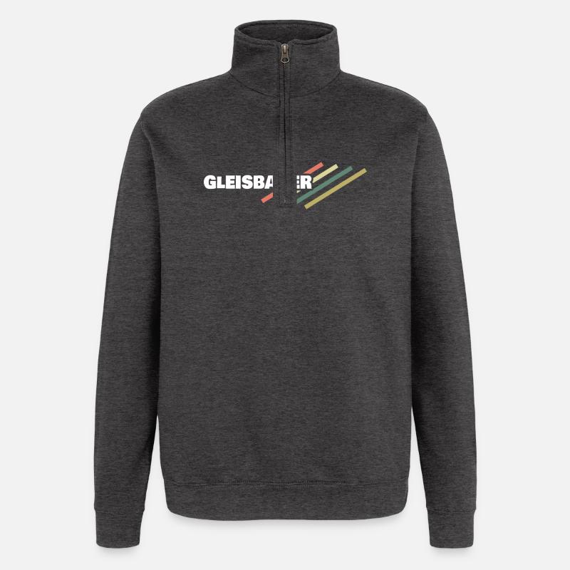 Workplace Track Builder - Sweat à zip 1/4 - charbon