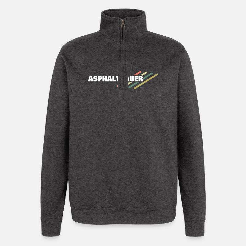 Beruf Asphaltbauer - Quarter-Zip-Sweatshirt - Anthrazit