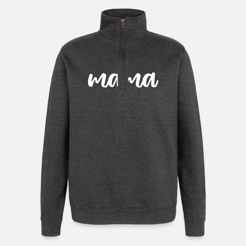 Mama - Quarter-Zip-Sweatshirt - Anthrazit