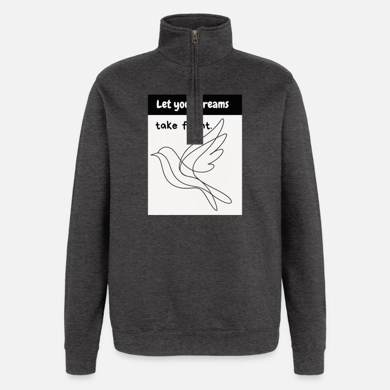 Vogelflug - Quarter-Zip-Sweatshirt - Anthrazit