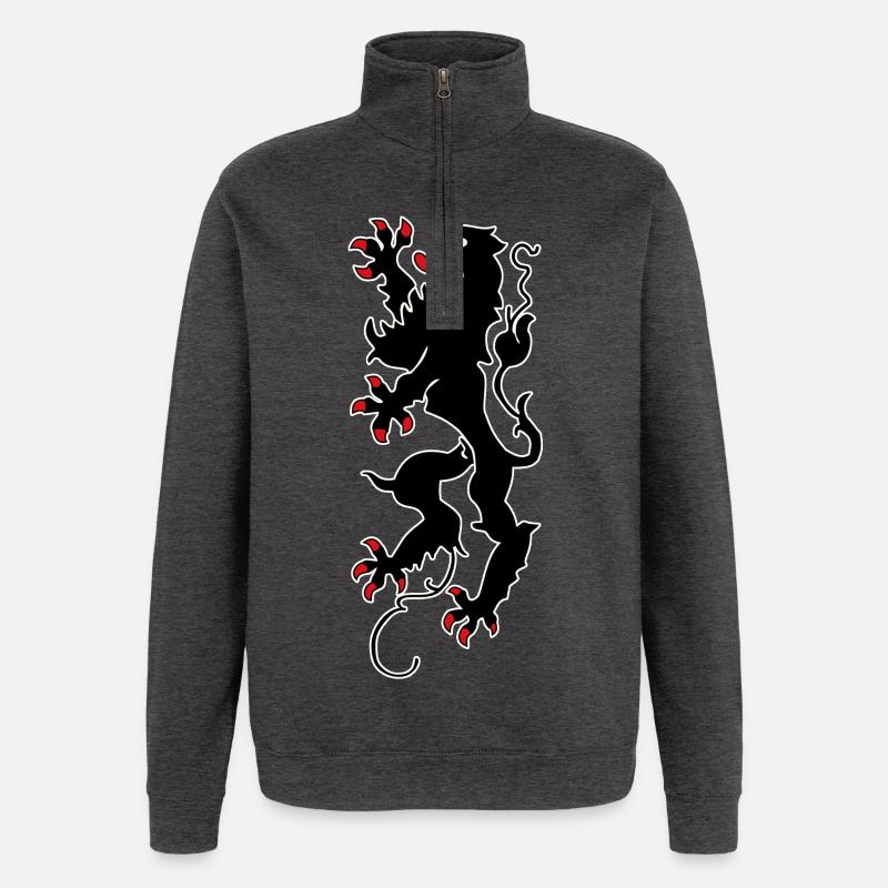 Chemnitz Lion - Chemnitz - Sweat à zip 1/4 - charbon