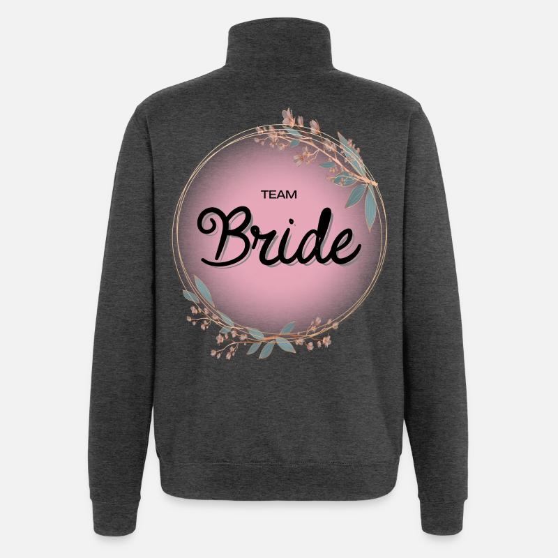 Équipe Bride4 - Sweat à zip 1/4 - charbon