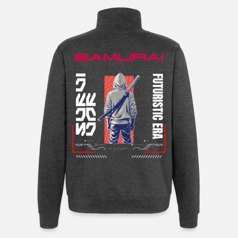 Samurai Hoodie Klinge - Quarter-Zip-Sweatshirt - Anthrazit