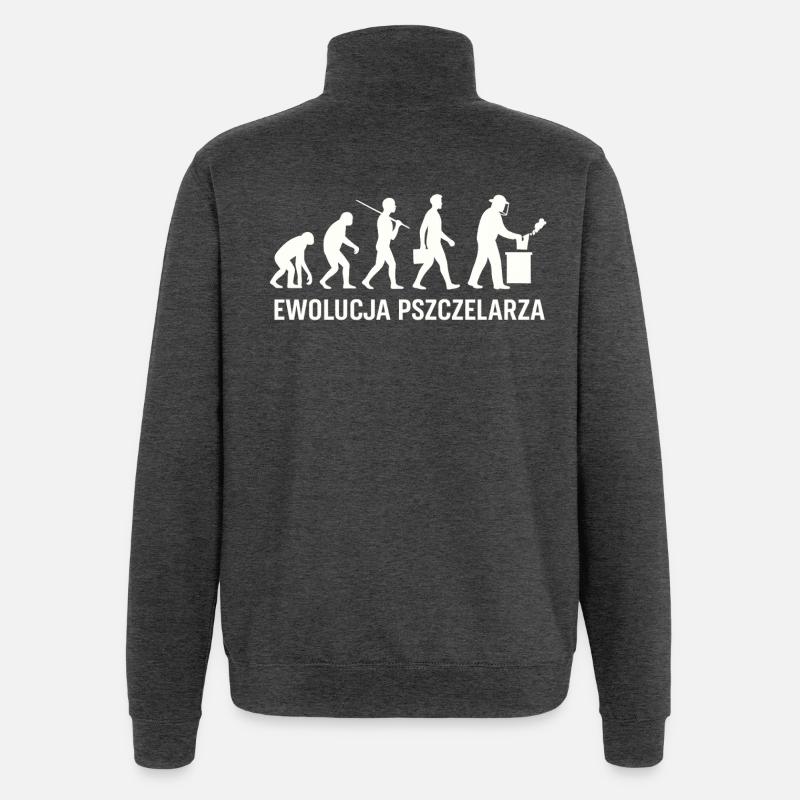 Die Entwicklung des Imkers - Quarter-Zip-Sweatshirt - Anthrazit