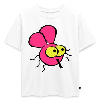 voler - T-shirt enfant oversize en coton biologique Premium - blanc - Devant - AI Model Kid Male (0cm)