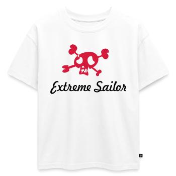 sailing - Oversized Kids' Premium Organic T-Shirt - white - Front - AI Model Kid Male (0cm)