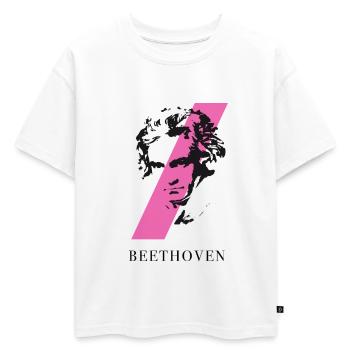 beethoven punk musique festival klassik compositeur ta - T-shirt enfant oversize en coton biologique Premium - blanc - Devant - AI Model Kid Male (0cm)