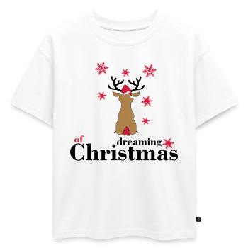 Jour de Noël - T-shirt enfant oversize en coton biologique Premium - blanc - Devant - AI Model Kid Male (0cm)