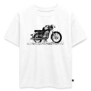 MZ TS 150 | | rda Cyclomoteur | Camion | Technologie - T-shirt enfant oversize en coton biologique Premium - blanc - Devant - AI Model Kid Male (0cm)