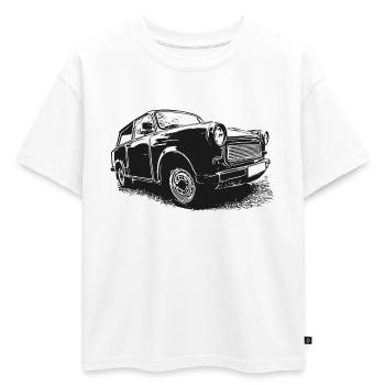 |  | Trabbi Véhicules gdr - T-shirt enfant oversize en coton biologique Premium - blanc - Devant - AI Model Kid Male (0cm)