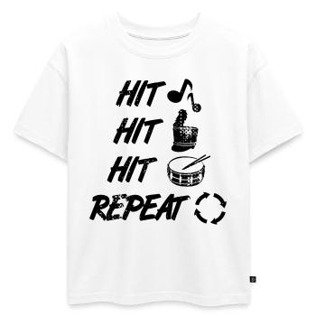 Chapelle de la marche - T-shirt enfant oversize en coton biologique Premium - blanc - Devant - AI Model Kid Male (0cm)