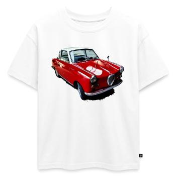 Goggomobil TS 250 - T-shirt enfant oversize en coton biologique Premium - blanc - Devant - AI Model Kid Male (0cm)