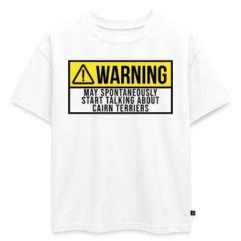 Cairn Terrier Cairn Terrier Cairn Terrier - T-shirt enfant oversize en coton biologique Premium - blanc - Devant - AI Model Kid Male (0cm)