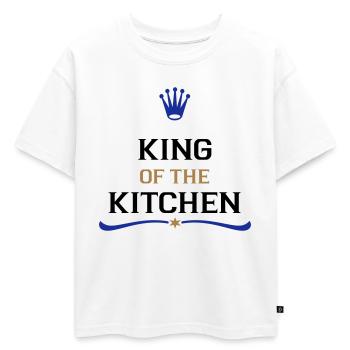 Cadeaux amusants pour hommes - T-shirt enfant oversize en coton biologique Premium - blanc - Devant - AI Model Kid Male (0cm)
