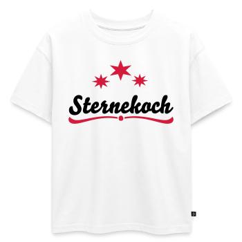 Cooking Apron Star Chef - Oversized Kids' Premium Organic T-Shirt - white - Front - AI Model Kid Male (0cm)