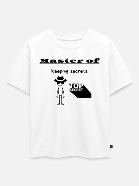 Meister der Geheimnisbewahrung - Oversized Kinder Premium Organic T-Shirt - Weiß